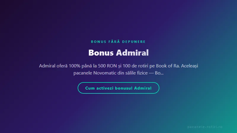 Structura bonus Bonus Admiral