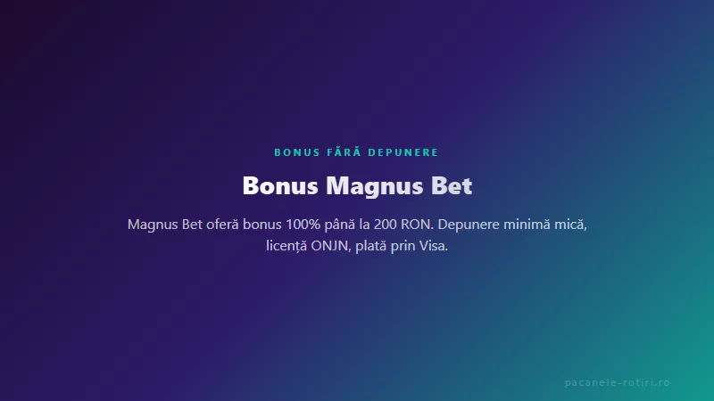 Structura bonus Bonus Magnus Bet