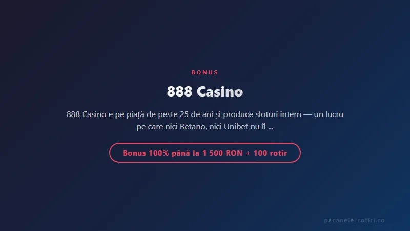 Structura bonus 888 Casino