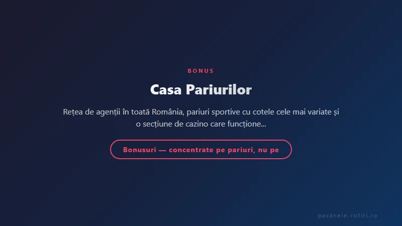 Structura bonus Casa Pariurilor