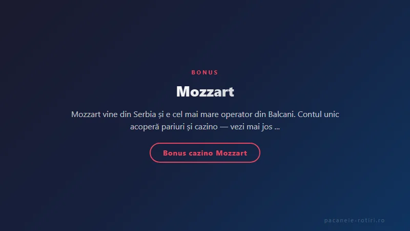 Structura bonus Mozzart