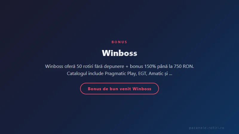Structura bonus Winboss