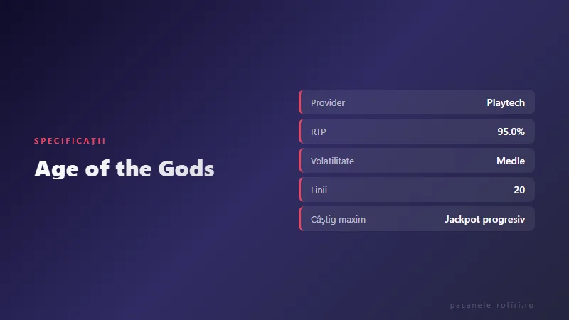 Specificații Age of the Gods gratis