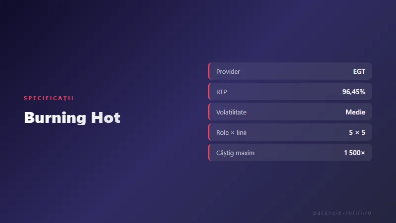 Specificații Burning Hot