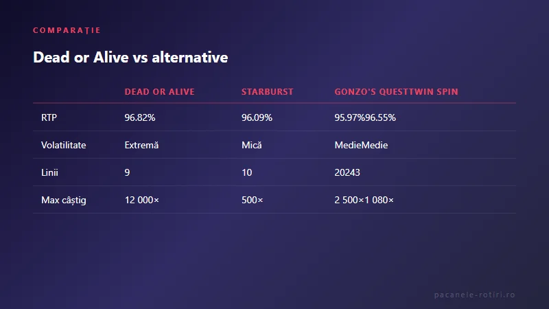 Comparație Dead or Alive vs alternative