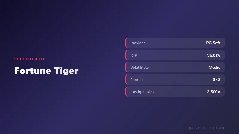 Specificații Fortune Tiger