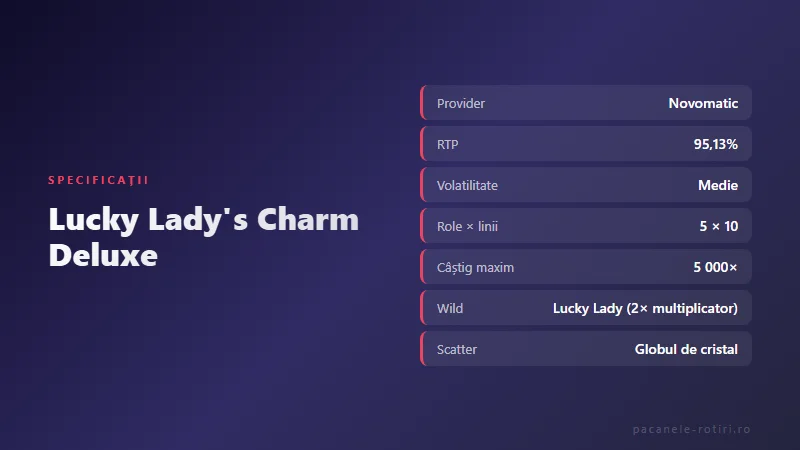 Specificații Lucky Lady's Charm Deluxe