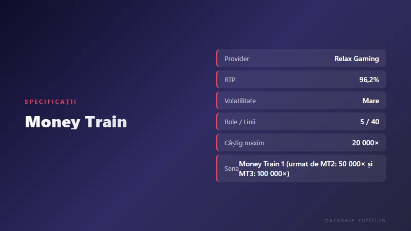 Specificații Money Train